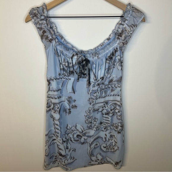 *NWT* Kimchi Blue UO Bianca Mesh Mini Dress in Blue, Size M, Urban Outfitters - Picture 5 of 9